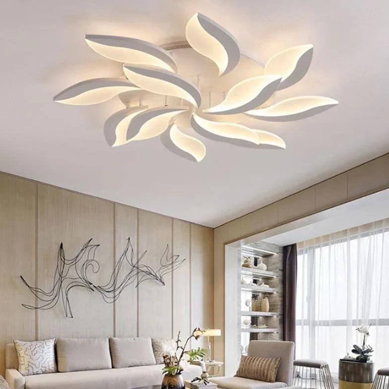 Plafonnier LED en acrylique, style simple, pour salon | boxzora