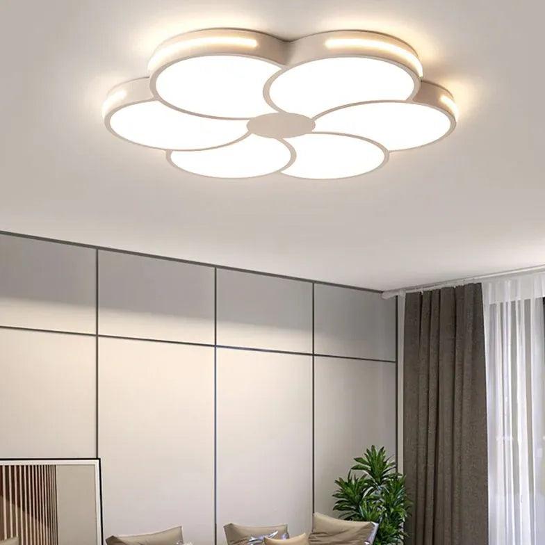 Moderne LED-blomstret loftlampe til soveværelset | boxzora