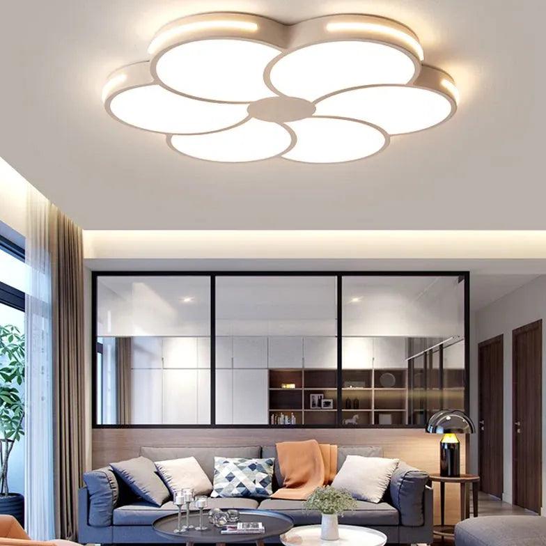 Moderne LED-blomstret loftlampe til soveværelset | boxzora
