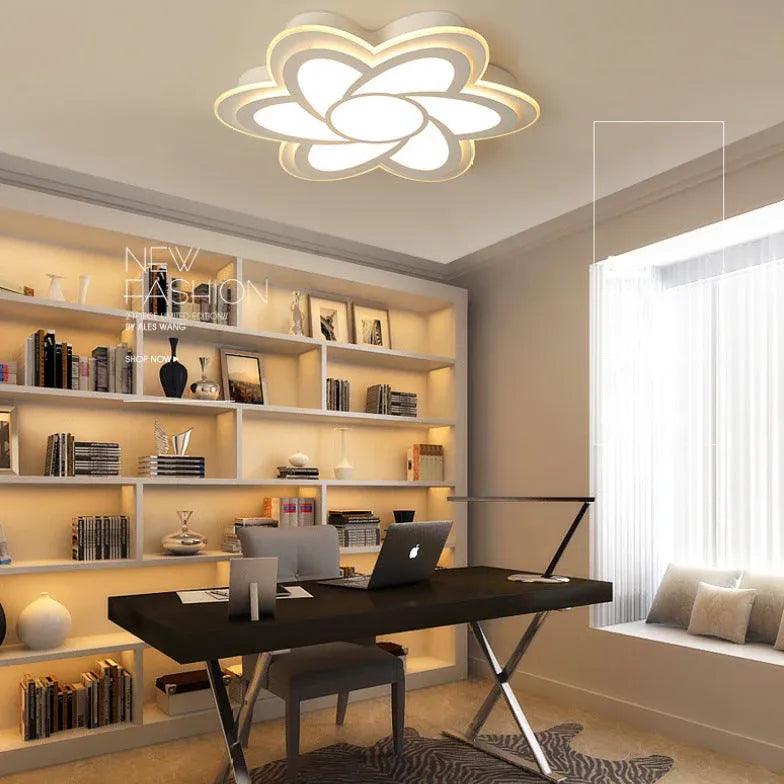 Modern Acrylic Crystal Flower Shaped Ceiling Light | boxzora
