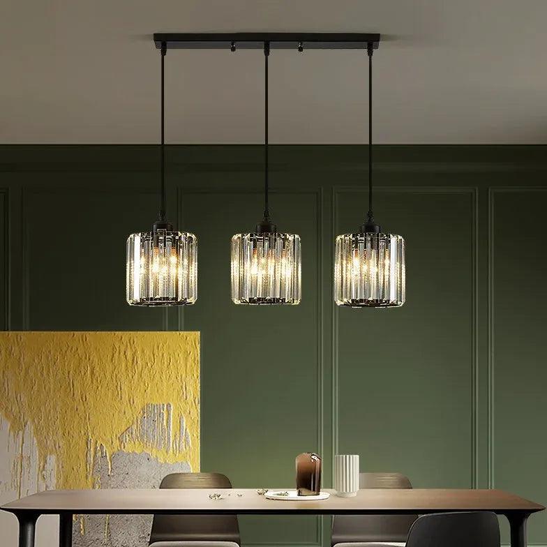 Hanglamp van kristalglas in Nordic Black Design | boxzora