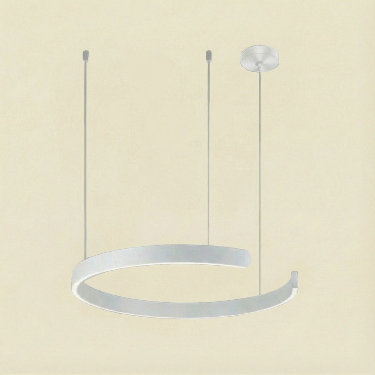 מנורת תלייה עגולה Luma Circle — עיצוב LED מעגלי ומינימליסטי