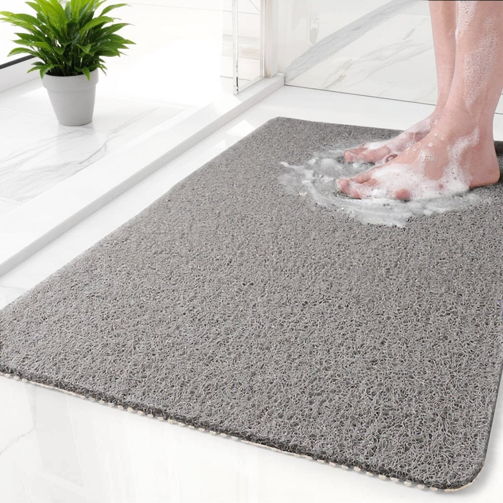 Non Slip Shower Mat — Soft Texture Surface, Efficient Water Drainage, Anti-Skid Backing