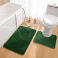 Non-Slip Bath Mat Set — Plush Memory Foam Base, Quick-Drying Backing, Absorbent Textured Surface