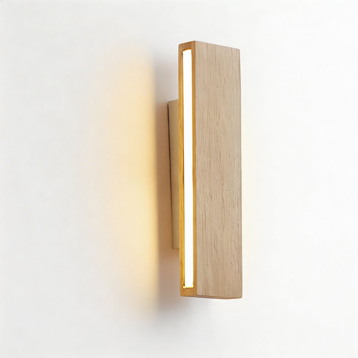 Modern Minimalist Adjustable Wall Light — Wood and Acrylic LED, 3000K