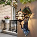 Modern Outdoor Wall Lantern — IP55 Waterproof, 20W E26 Compatible, Aluminum Frame, Glass Shade