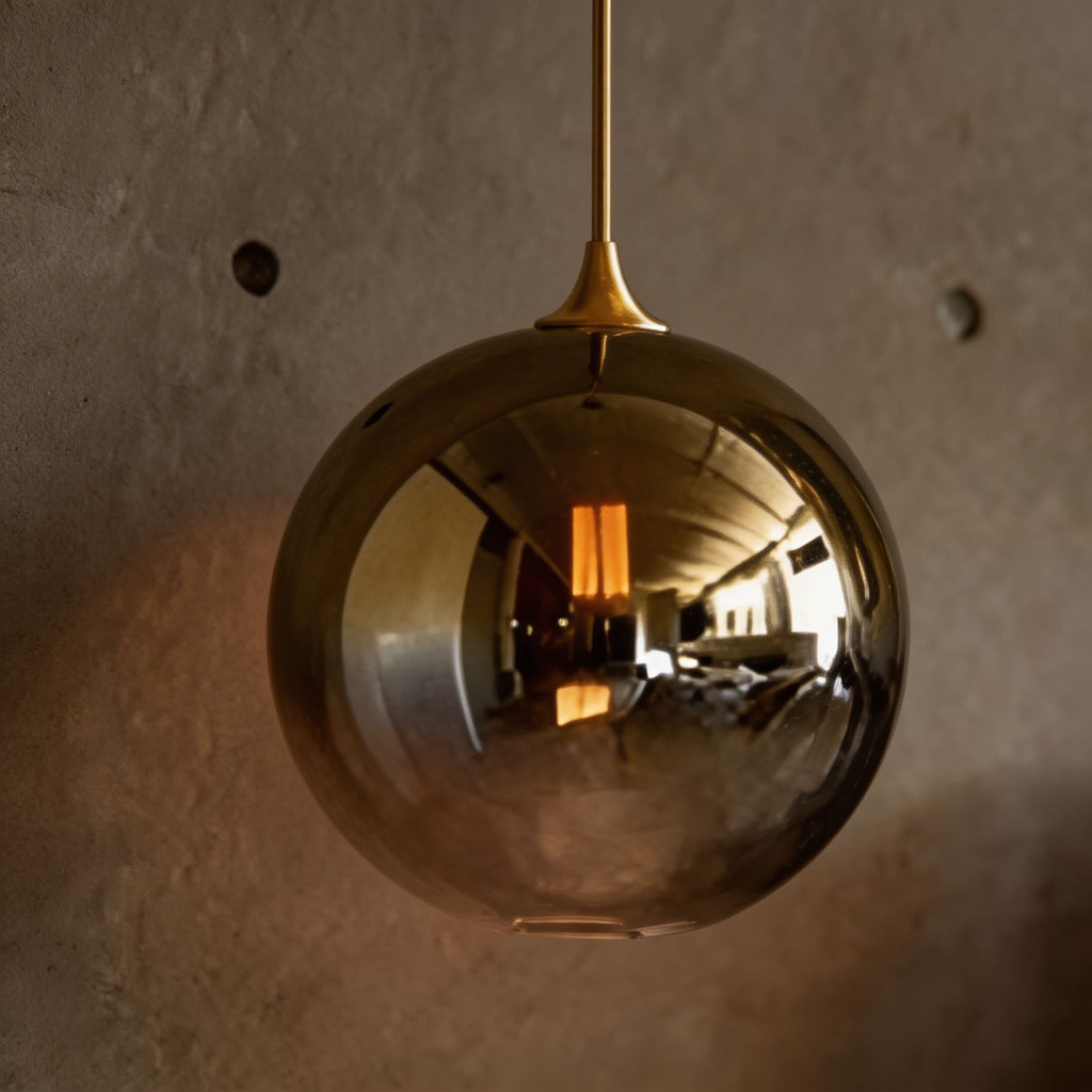 Justerbar modern minipendellampa - lampskärm i klar glaskupa