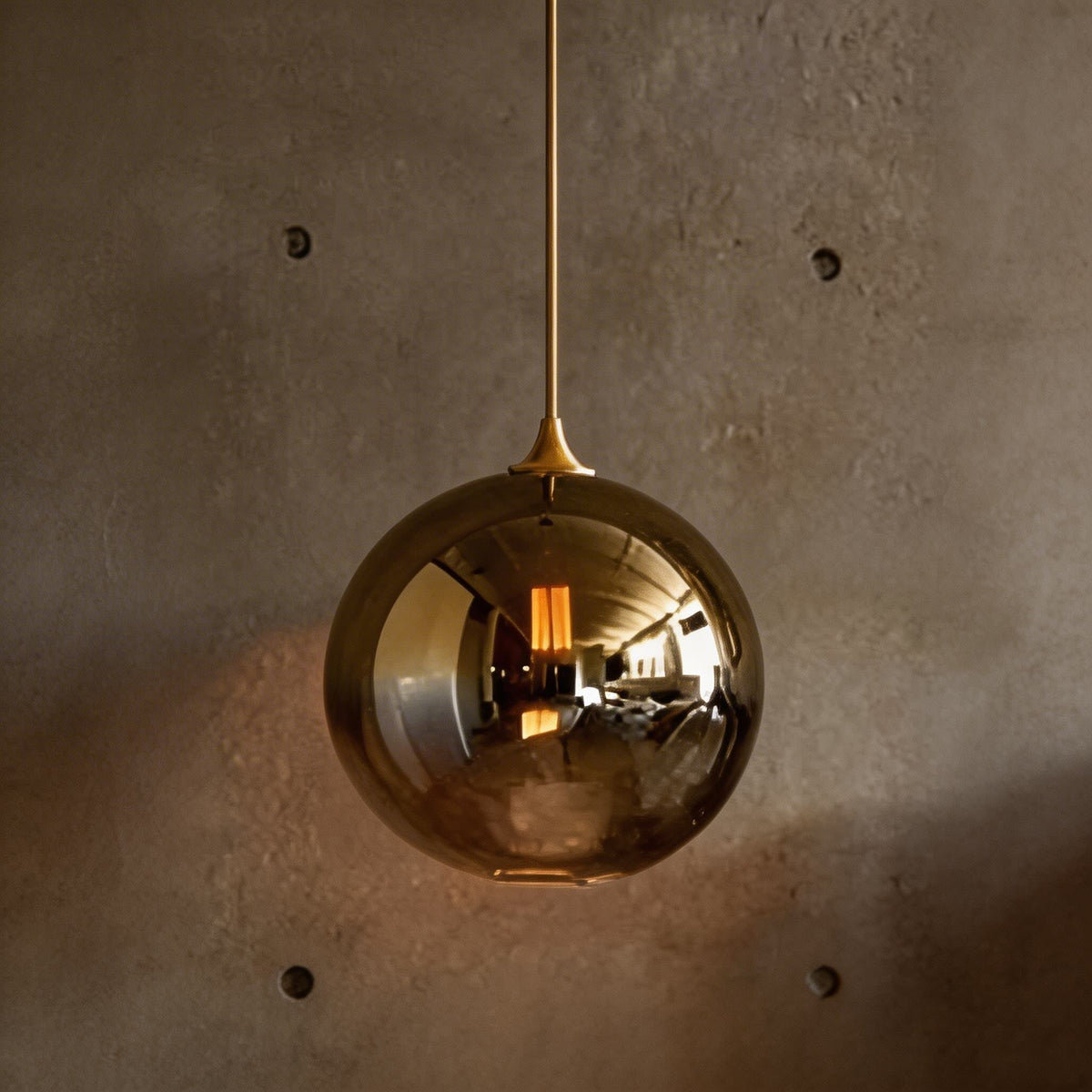 Justerbar modern minipendellampa - lampskärm i klar glaskupa
