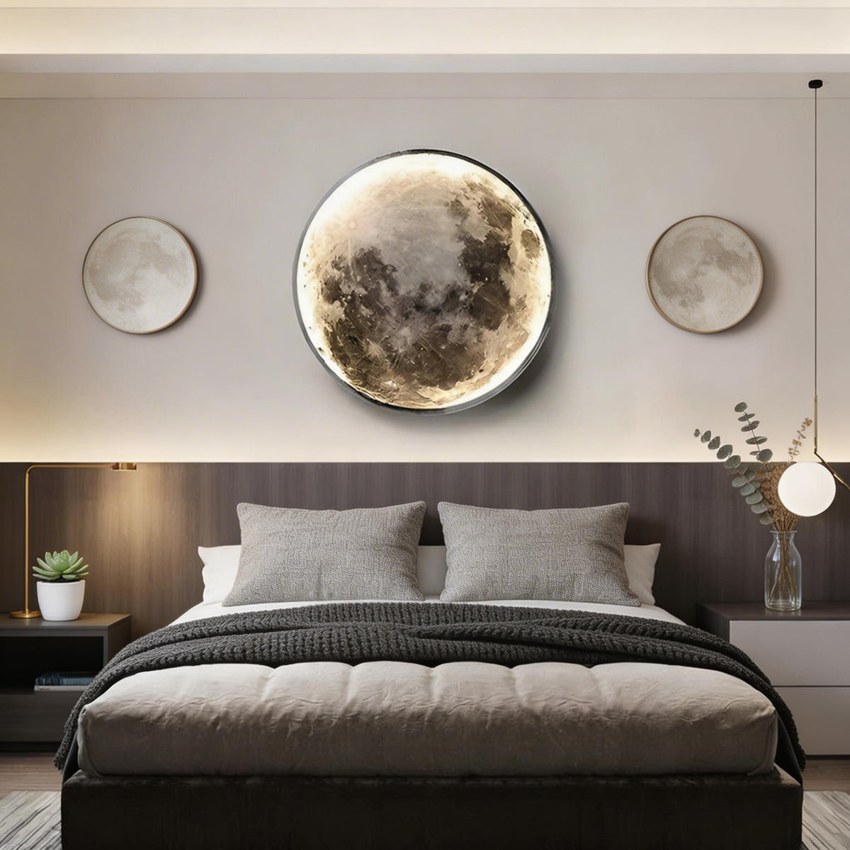 Modern LED Wall Sconce — Iron Frame, Acrylic Shade, Adjustable Warm Light, Dimmable Three-Color Options