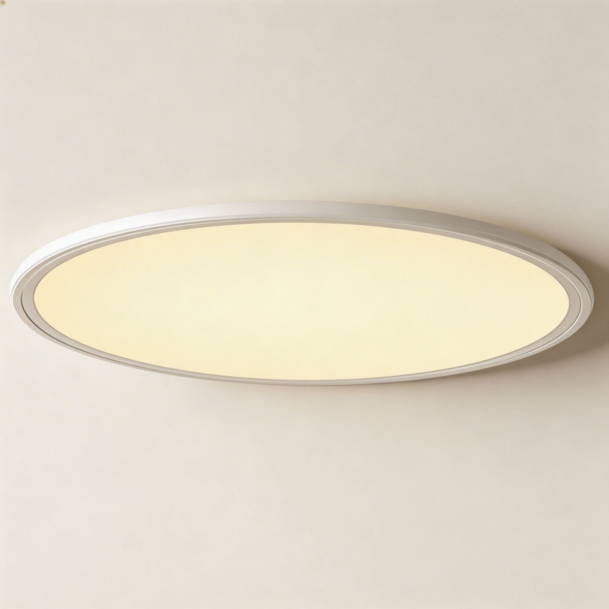 מנורת תקרה עגולה מודרנית צמודת תקרה עם LED — 72W עם עמעום, 3430LM, אלומיניום ואקריליק
