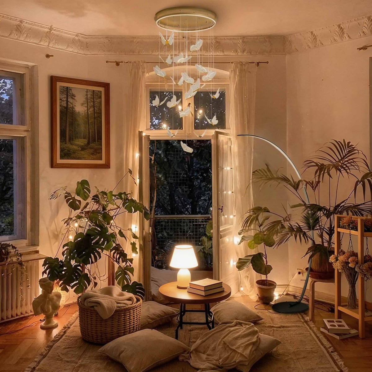 Moderne flad loftslampe - justerbar LED, poleret guldfarvet metalramme, gennemskinnelige akrylpaneler