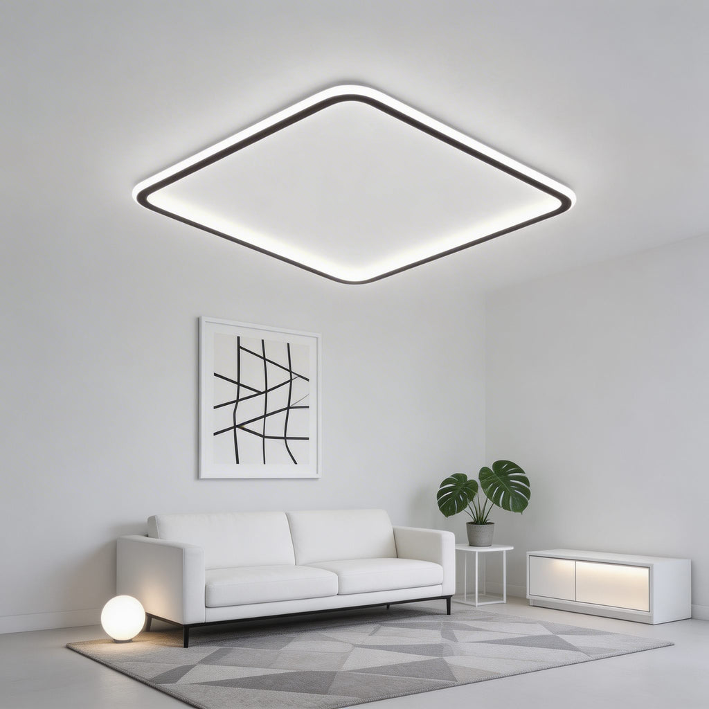 100W dimbar LED-taklampa — aluminiumram, PMMA-diffusor