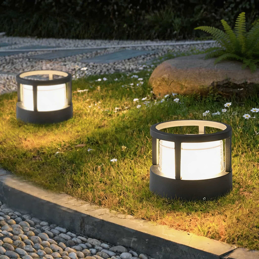 Vattentät modern väggmonterad pelarlampa i aluminium — 7 W LED-utomhusarmatur