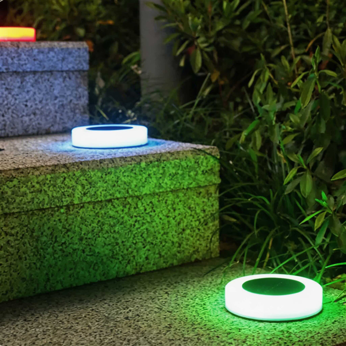 Luci solari da giardino in ABS impermeabile — Design decorativo con impronta di zampa, LED, installazione senza cavi