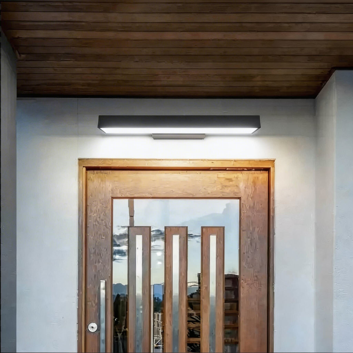 Modern LED-es fali lámpa — vízálló rozsdamentes acélház, állítható rögzítés