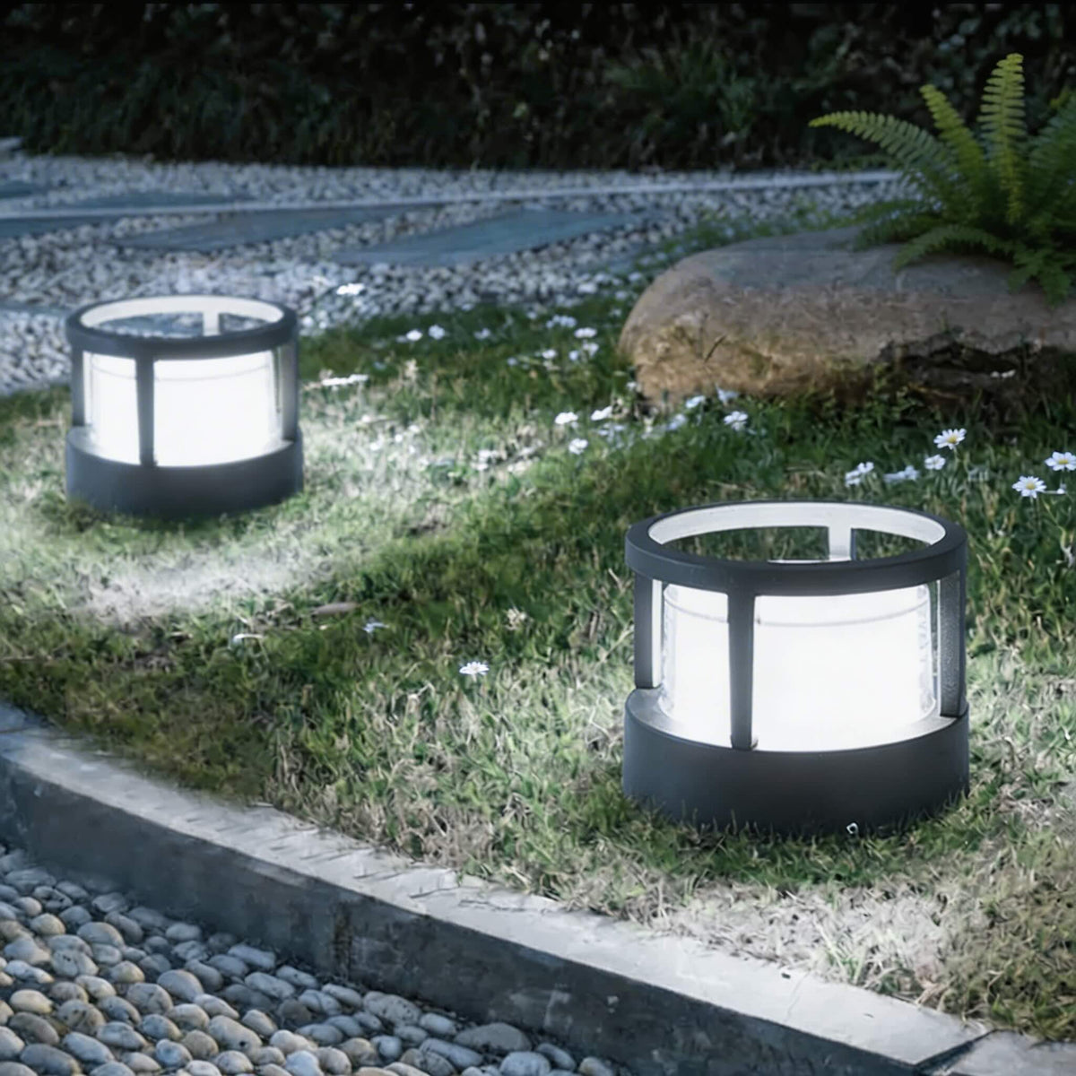 Vattentät modern väggmonterad pelarlampa i aluminium — 7 W LED-utomhusarmatur