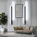 Modern LED Wall Sconce — Iron Frame, Acrylic Shade, Dimmable, Adjustable Length