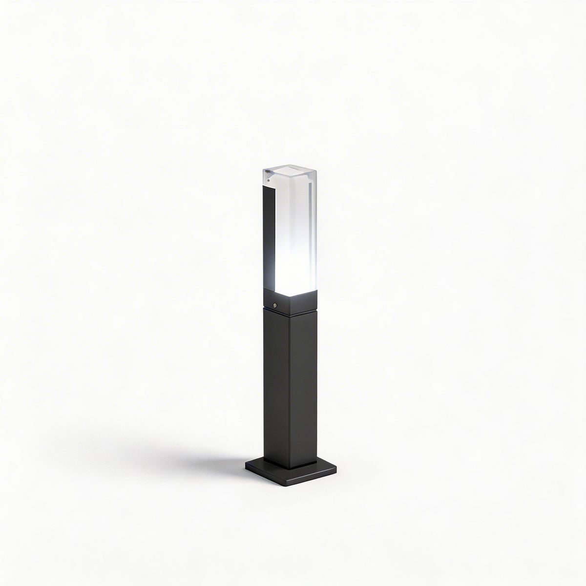 Moderna fyrkantiga LED-gånglampor — vattentät design i aluminium