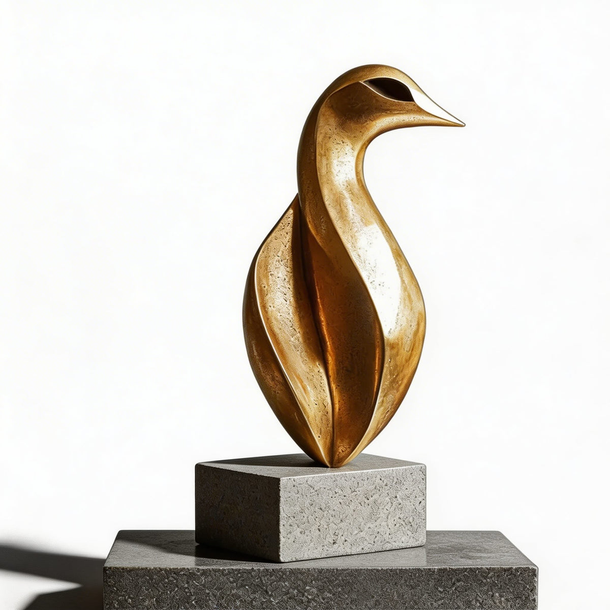 Scultura astratta geometrica in resina — elemento d'arte moderno e minimalista