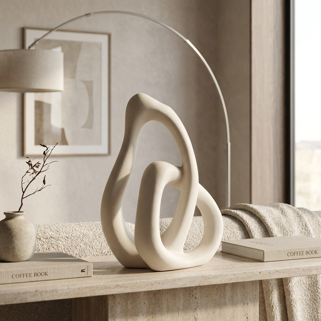 Vaso in ceramica nordico — Profilo scultoreo irregolare, rifinito a mano
