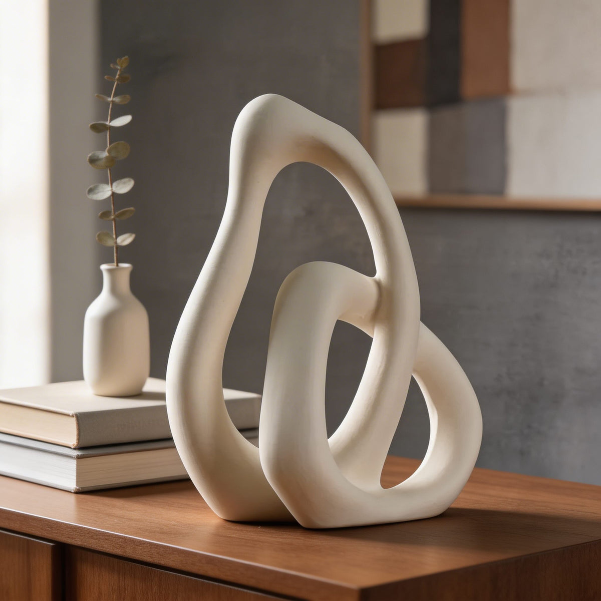 Vaso in ceramica nordico — Profilo scultoreo irregolare, rifinito a mano