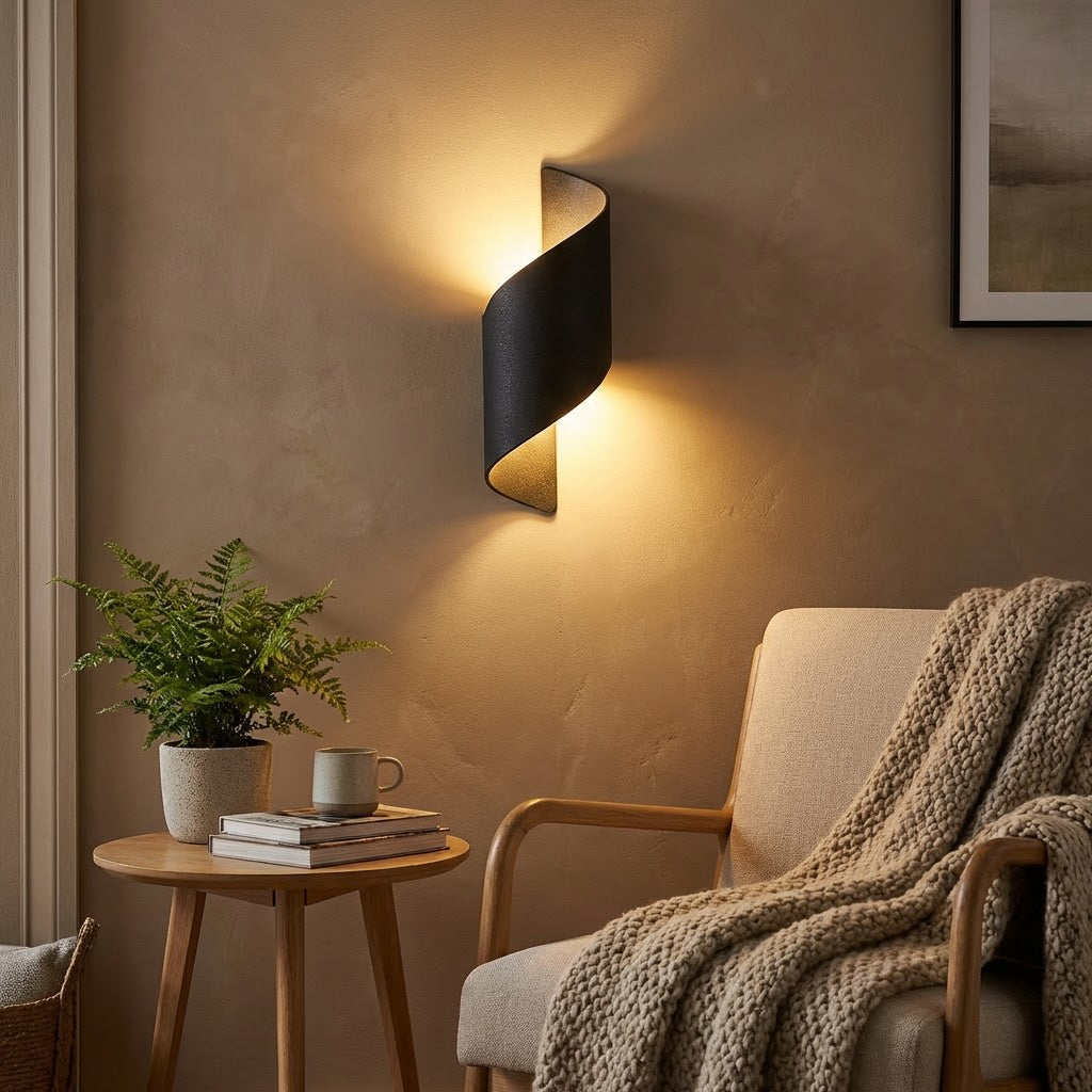 Aplică modernă de exterior cu LED pe două fețe — construcție impermeabilă din aluminiu, abajur din acril