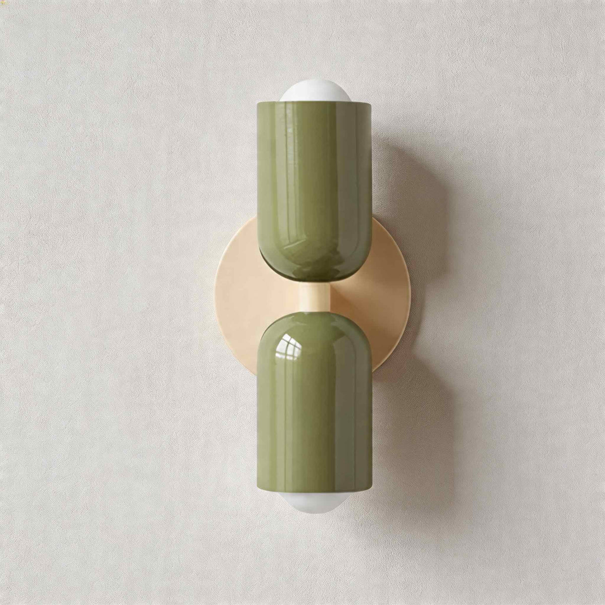 Modern nordisk vägglampa med dubbla huvuden - målat järn, väggmonterad, dimbar E26, LED-kompatibel