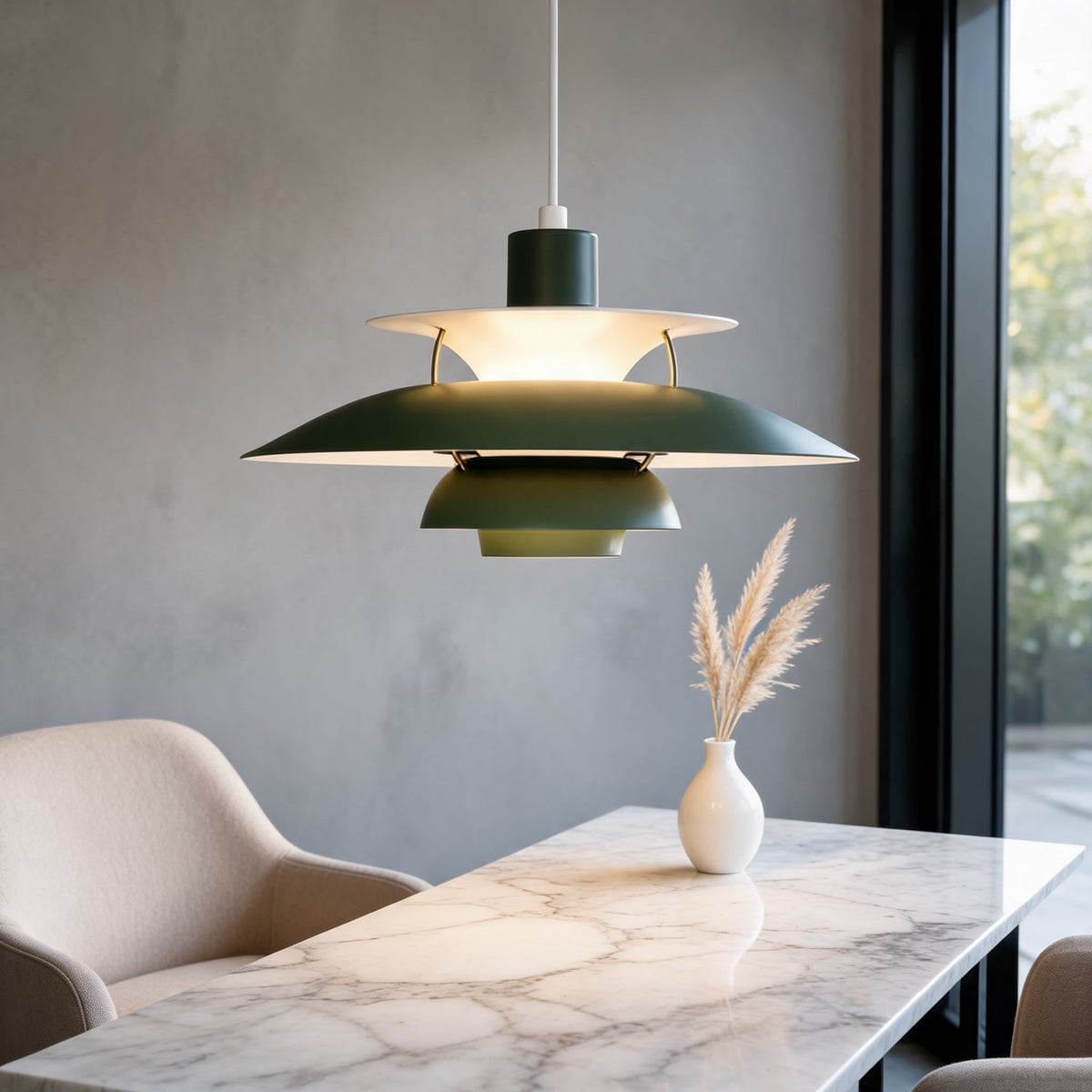 Moderne metalpendellampe — LED-hængelampe med 1 lys, 110V-240V