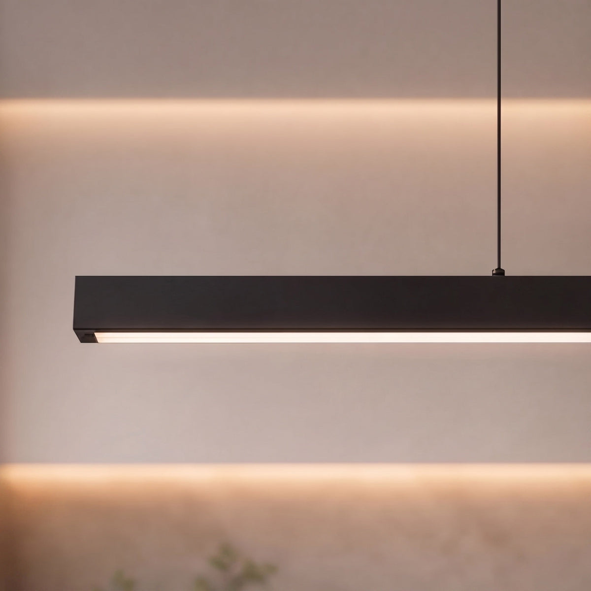 Moderne lineær LED-loftpendel — moderne pendellampe til køkkenø