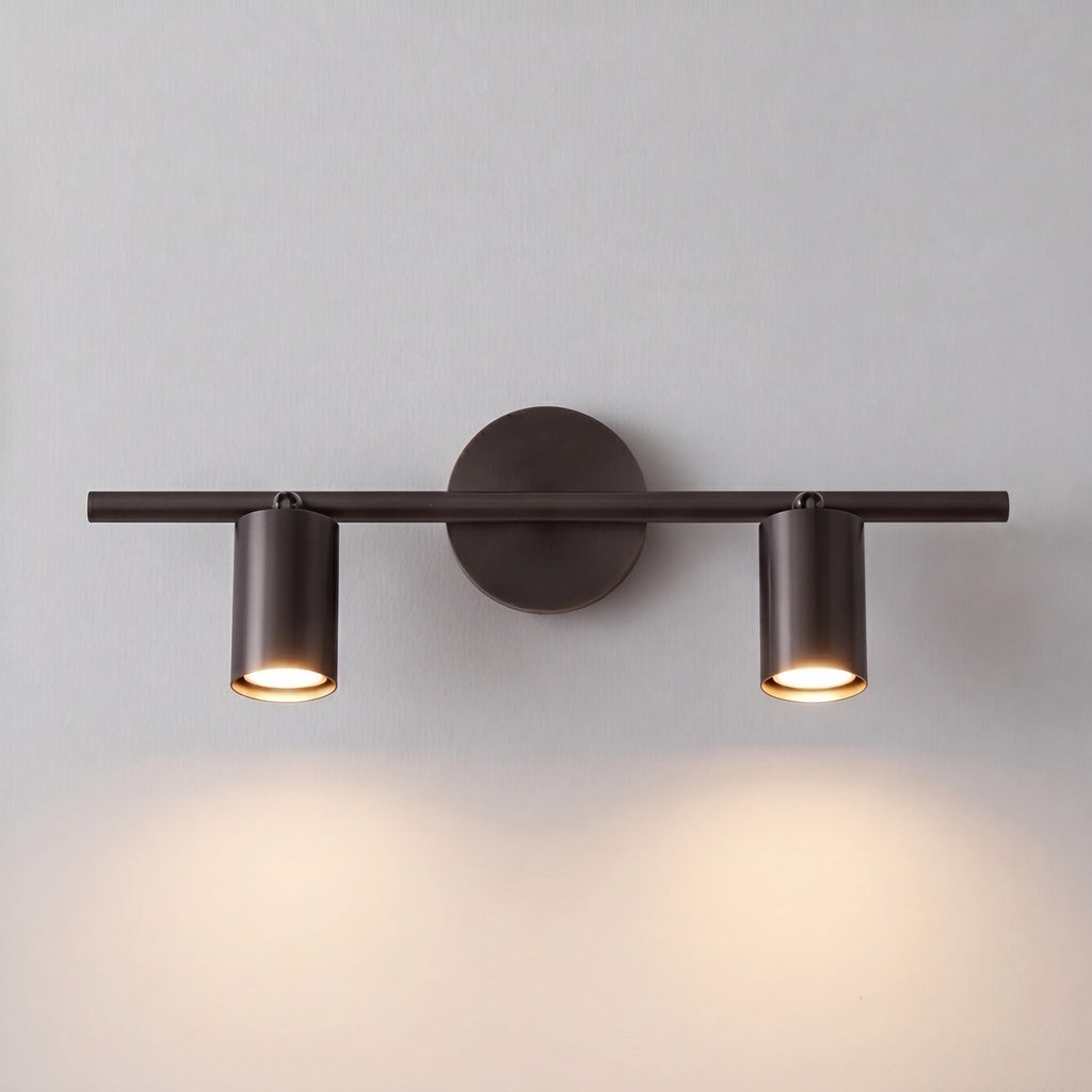 Modern Brass Wall Sconce — 350° Adjustable Rotating Spotlight