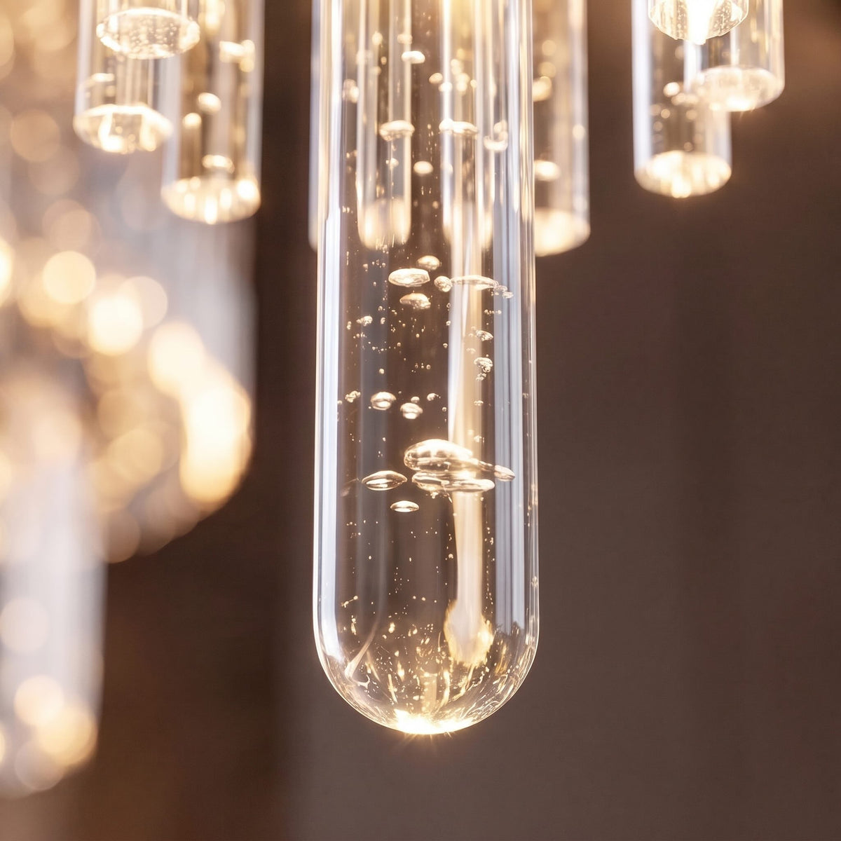 Lustre moderne en cristal à LED à 18 lumières — hauteur réglable, verre K9, finition chromée