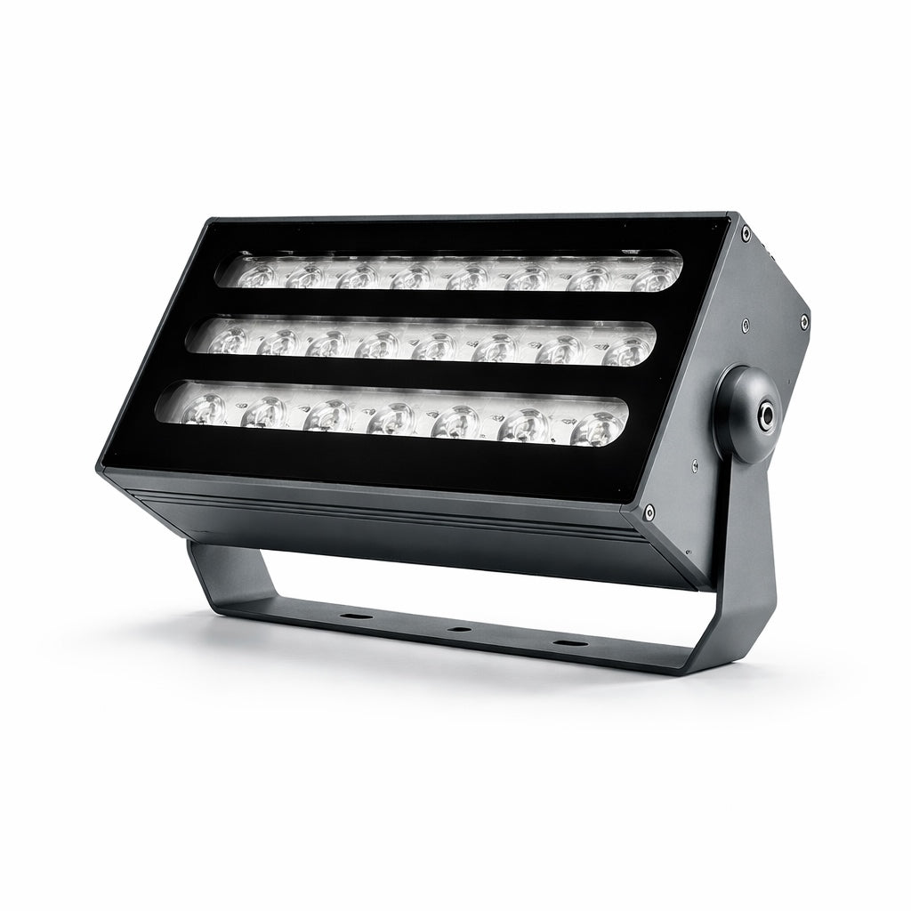 Modern Outdoor Wall-Mounted Aluminum Flood Light — Waterproof RGB LED, 48W / 72W