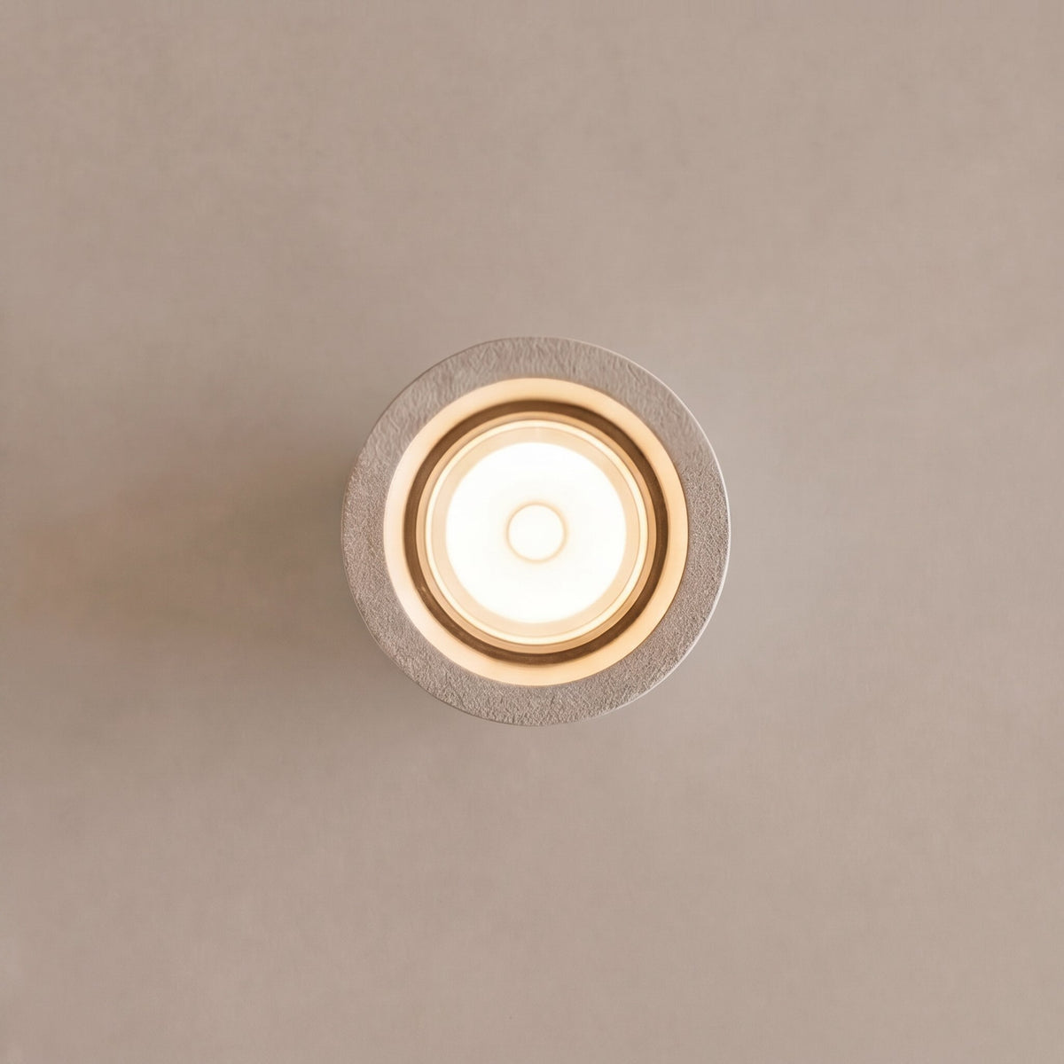 Modern minimalistisk rund taklampa - justerbar LED-armatur i betong