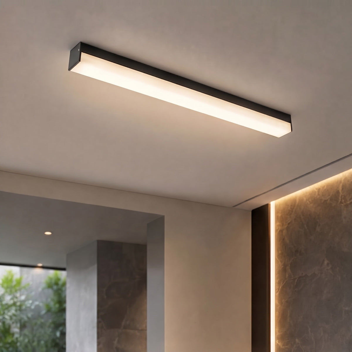Infälld LED-taklampa i aluminium - dimbar väggstyrning