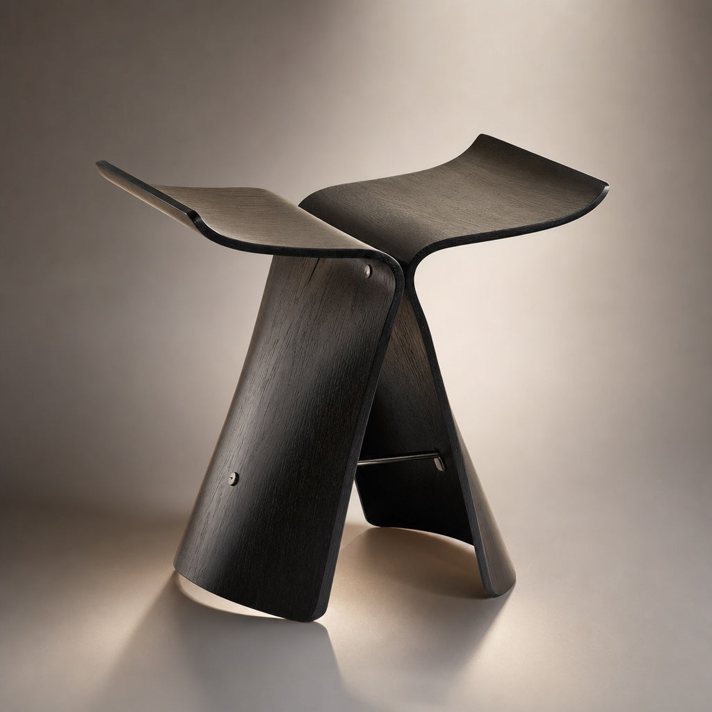Panca da tavolino moderna in legno in stile scandinavo – Design regolabile, gambe in acciaio inossidabile