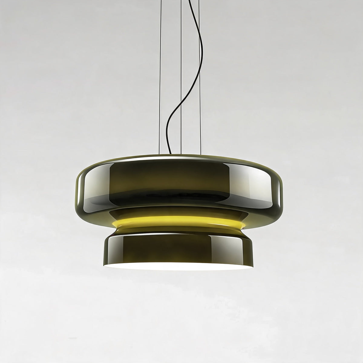 Adjustable Glass Pendant Lamp — Modern LED Ceiling Hanging Light