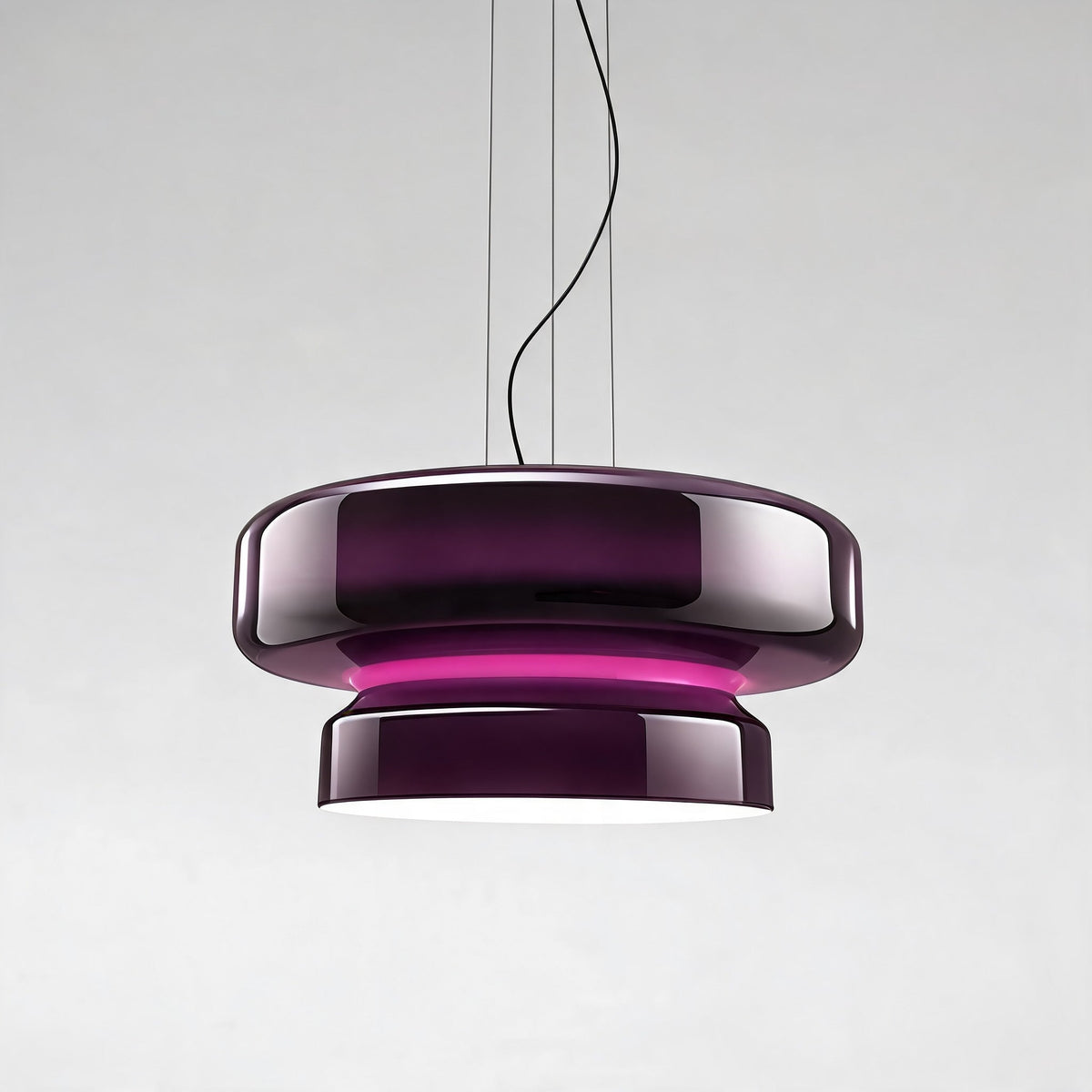 Adjustable Glass Pendant Lamp — Modern LED Ceiling Hanging Light