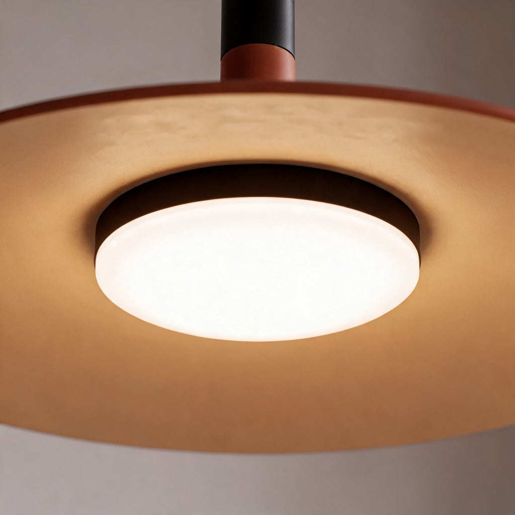 Modern pendellampa i betong — fast ansluten, dimbar LED-hängarmatur