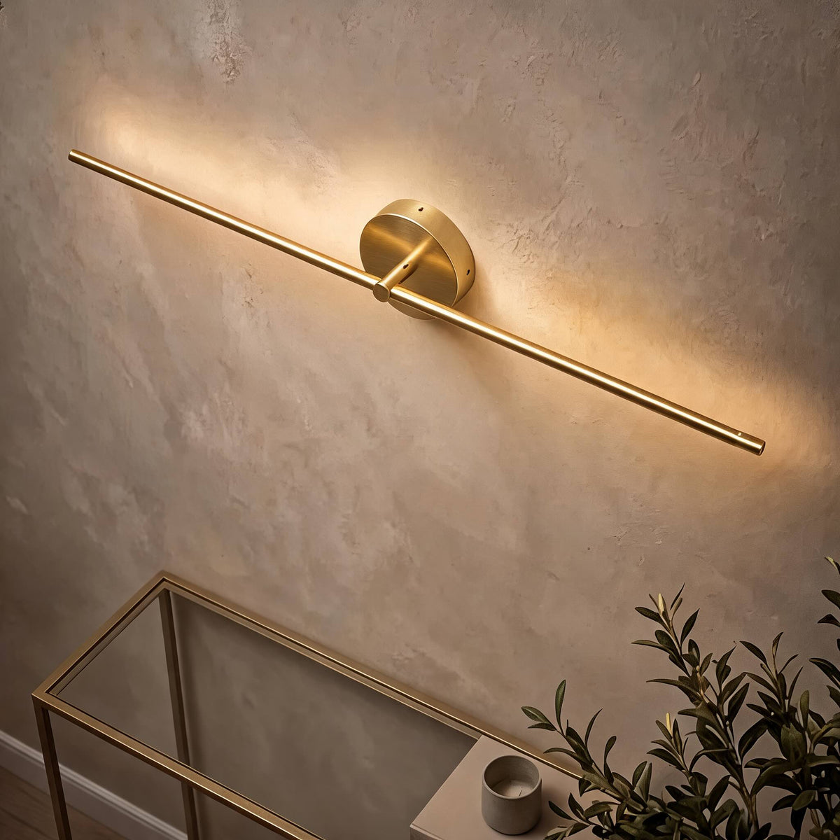 Modern Metal LED Wall Sconce — Adjustable Linear Design, Warm & Cool Light Options