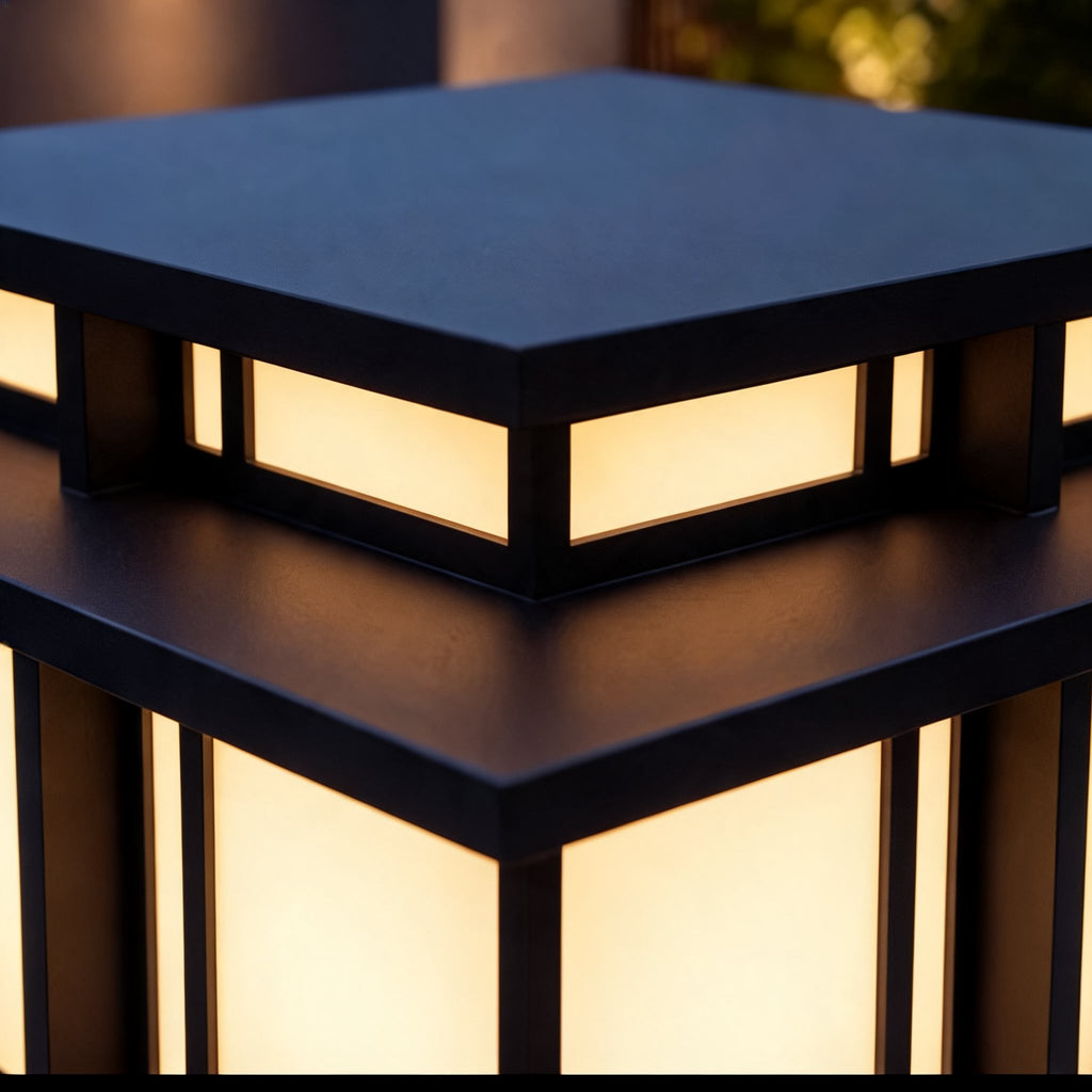Modern utomhusvägglampa — vattentät LED, justerbart hölje i metall och akryl