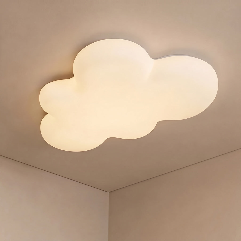 Modern Cartoon Flush Mount Ceiling Light — Iron Frame, 50W LED, Adjustable Color Temperature