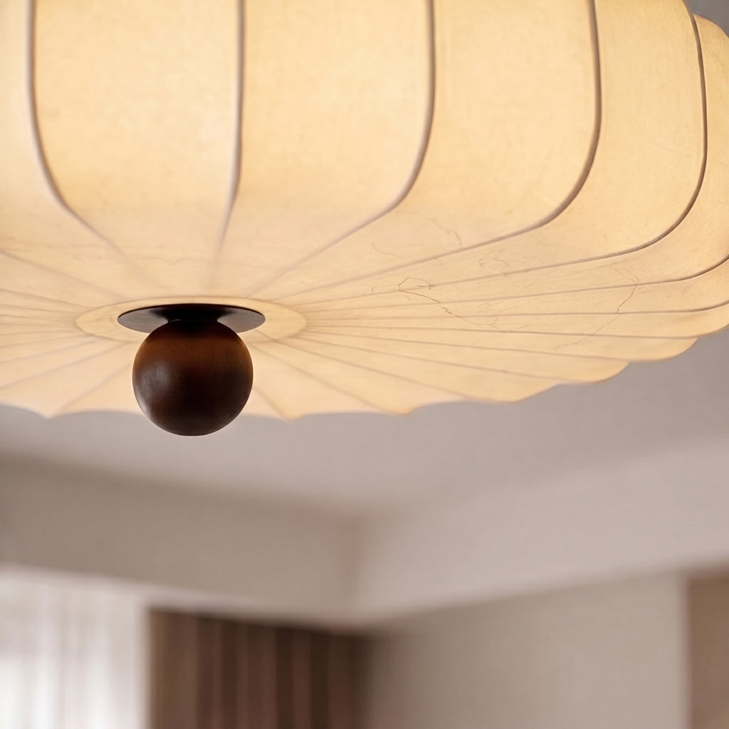 Modern Flush Mount Ceiling Light — Metal LED Fixture, Adjustable Brightness