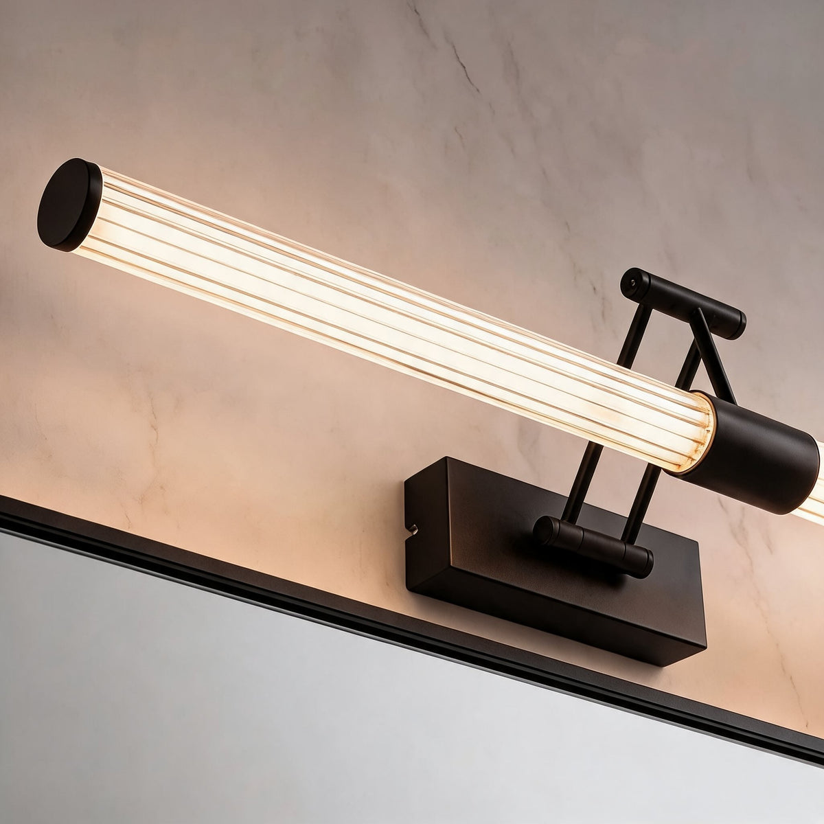 Modern LED Bathroom Vanity Light – Wall Mount, Adjustable Arms, 360-Degree Illumination