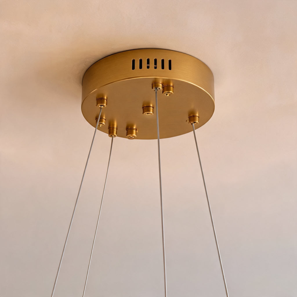 Modern, 3 fényforrásos LED-csillár - állítható üvegárnyékolós mennyezeti lámpatest