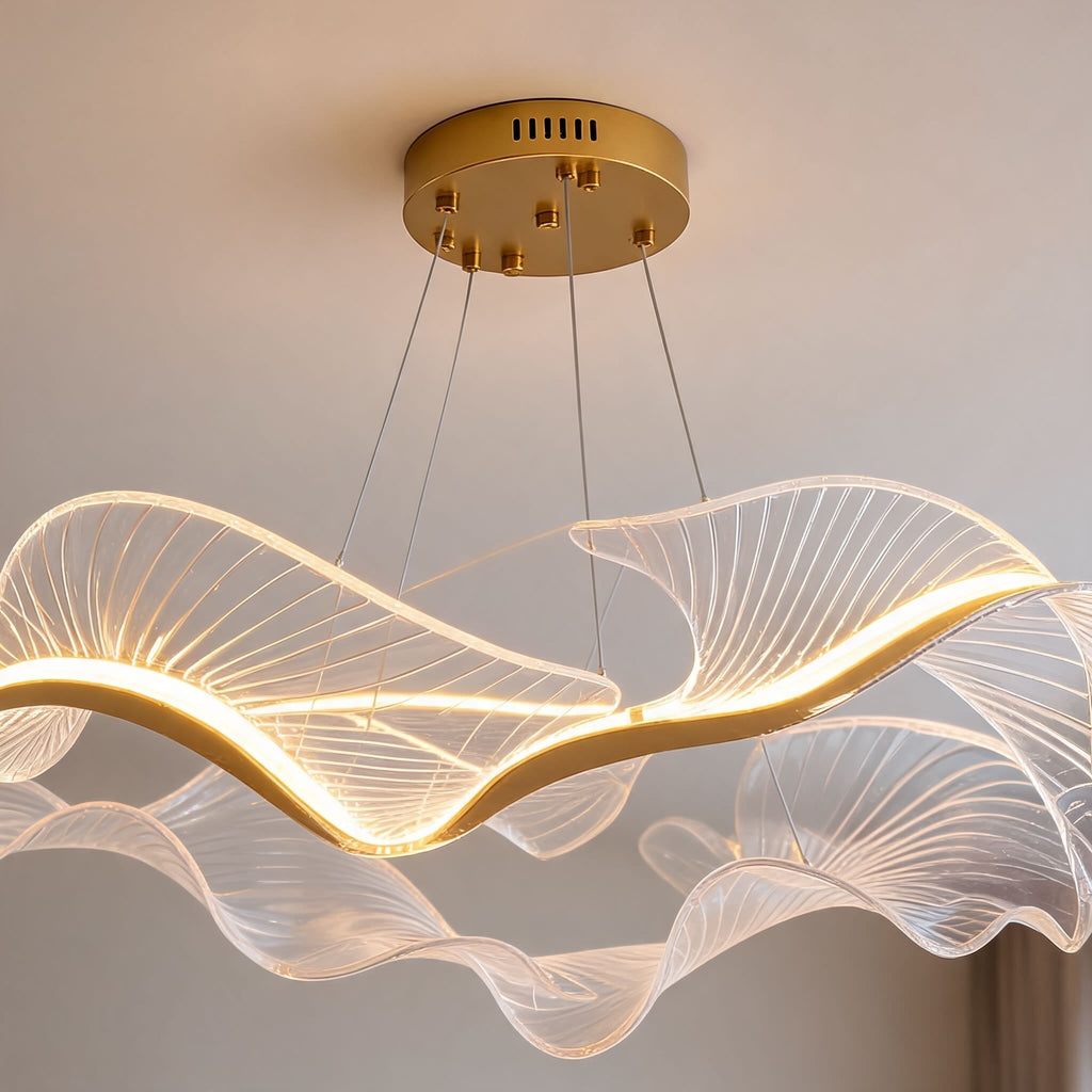 Modern, 3 fényforrásos LED-csillár - állítható üvegárnyékolós mennyezeti lámpatest