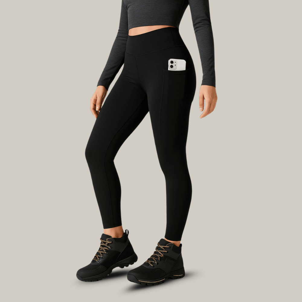 Leggings da trekking da donna a vita alta elasticizzati in tutte le direzioni