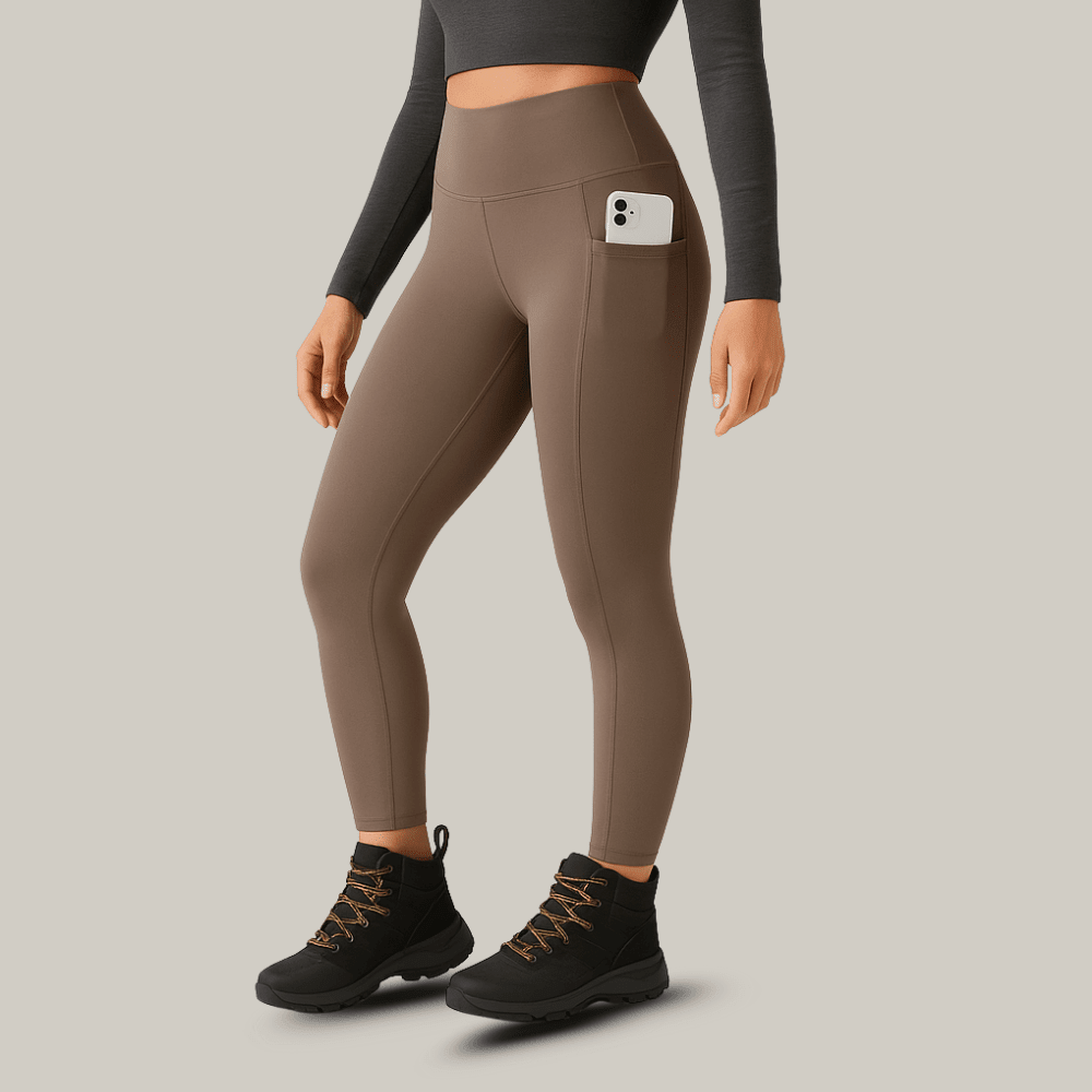 Leggings da trekking da donna a vita alta elasticizzati in tutte le direzioni
