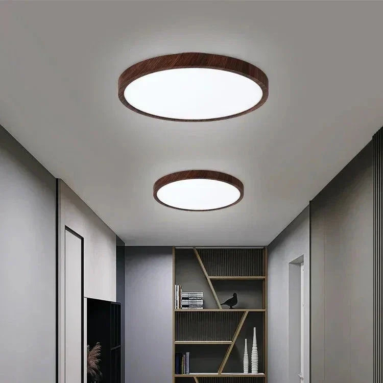 Tenké kruhové stropní světlo — nastavitelná nastavení LED, moderní minimalistický design