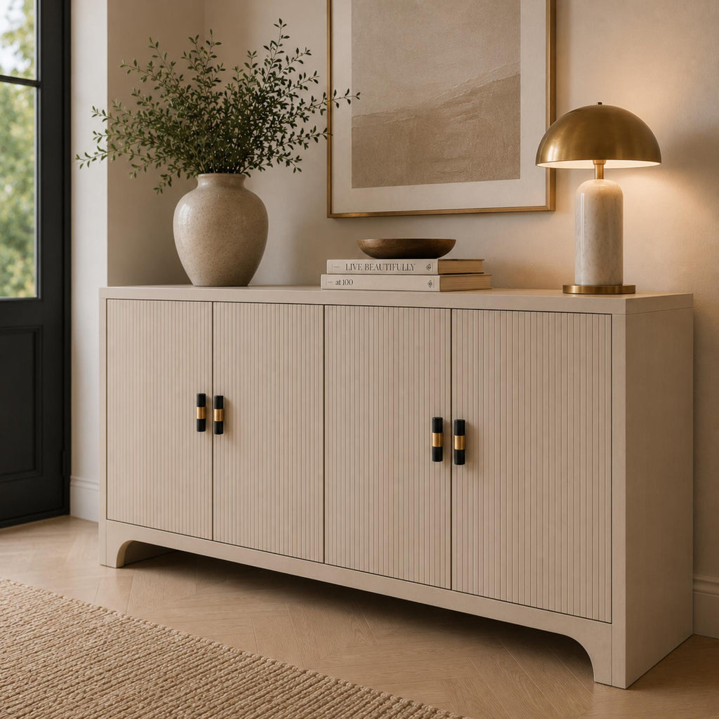 Set med moderna skåpsknoppar och lådhandtag i marmor och mässing — ergonomisk design