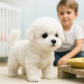 Realistic Interactive AI Robot Puppy — Plush Design, Walking and Barking Actions